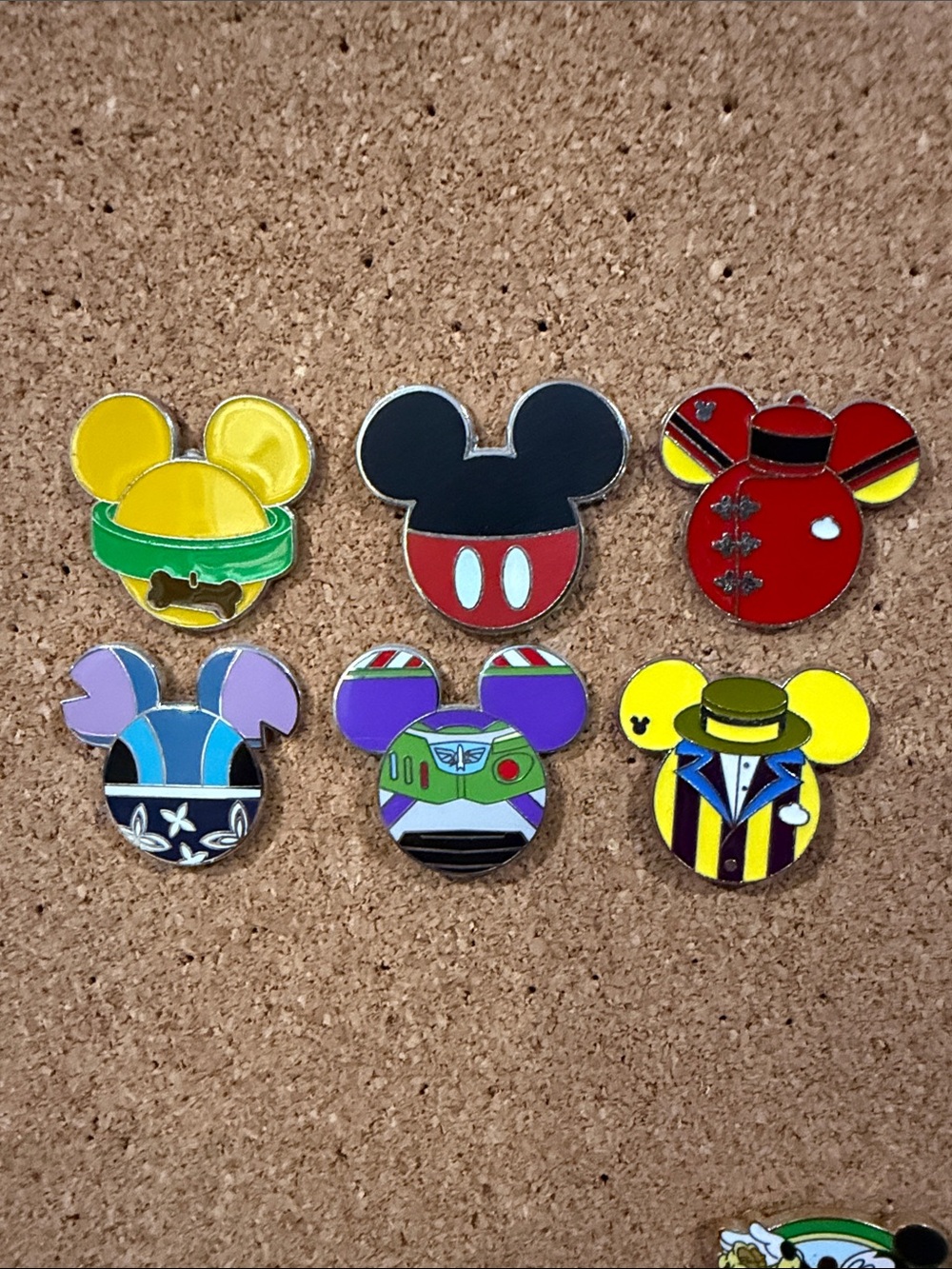 Disney Mickey Shaped Pin Bundle